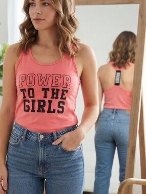 WORKOUT tank top size S pink and black in good condition